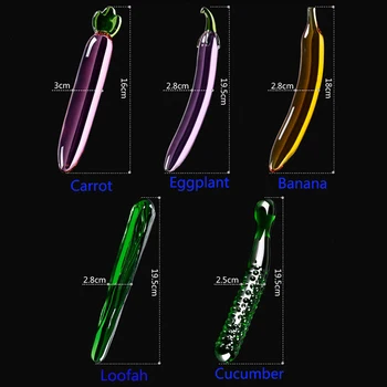 0 Dildo Daržovių Masturbacija Klitorį, G Tašką G-Spot Išangę Vyras, Moteris, Krištolo, Bananų, Morkų Baklažano Myj077 Nuotrauka 2