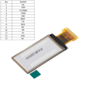 1.3 colių OLED ekrano 64*128 SPI/IIC sąsaja SH1107 ratai 13pin Nuotrauka 2