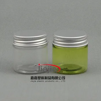100vnt 30 gramų žalios ar aišku, PET Indelyje ,30ml Plastiko Indelį su Aliuminio dangtelis , Kosmetikos Pakuotės Asmens Priežiūros 30g aišku, PET Jar
