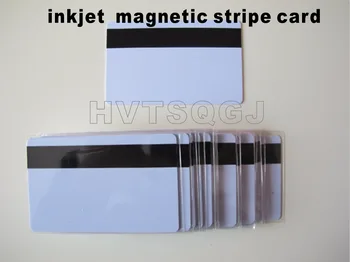 100vnt nemokamas pristatymas cr80 rašalinis spausdinimui pvc magnetinės juostelės kortelės Voor Epson Lt Canon Inkjet Printer Witte Lege Kaart