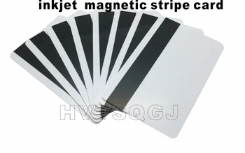 100vnt nemokamas pristatymas cr80 rašalinis spausdinimui pvc magnetinės juostelės kortelės Voor Epson Lt Canon Inkjet Printer Witte Lege Kaart Nuotrauka 2