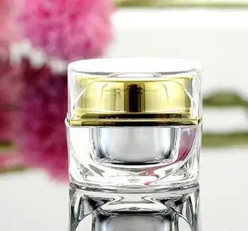 10vnt 5g Aukso/Sidabro akrilo buteliukas kremo buteliukas,kosmetikos konteinerių Jar,Kosmetikos Pakuotės Veido, Paakių kremas butelis Maquillaje