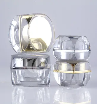10vnt 5g Aukso/Sidabro akrilo buteliukas kremo buteliukas,kosmetikos konteinerių Jar,Kosmetikos Pakuotės Veido, Paakių kremas butelis Maquillaje Nuotrauka 2