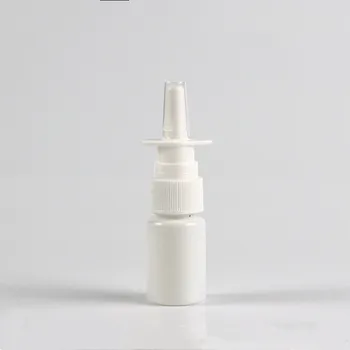 10vnt 5ml HDPE rūkas nosies purškalas buteliai, plastiko HDPE baltos nosies purškalas buteliai