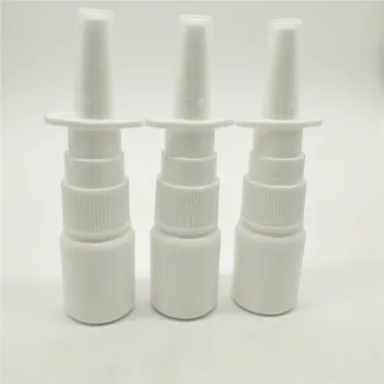 10vnt 5ml HDPE rūkas nosies purškalas buteliai, plastiko HDPE baltos nosies purškalas buteliai Nuotrauka 2