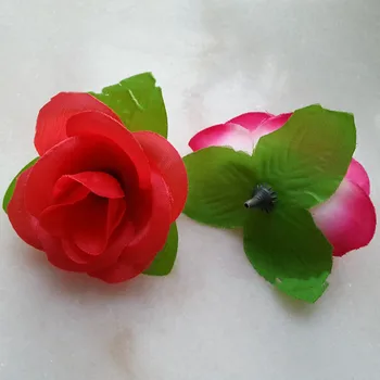 10vnt/daug 8cm Dirbtinės Gėlės Šilko Rožės Gėlių Galvos Vestuves Namo Kambaryje Apdaila 