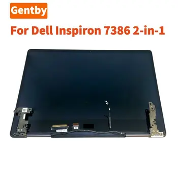 13.3-colių Dell Inspiron 13 7386 2-in-1 P91G P91G001 FHD/UHD LCD Jutiklinis Ekranas skaitmeninis keitiklis Pakeitimas Visiškai Asamblėja Su Hings