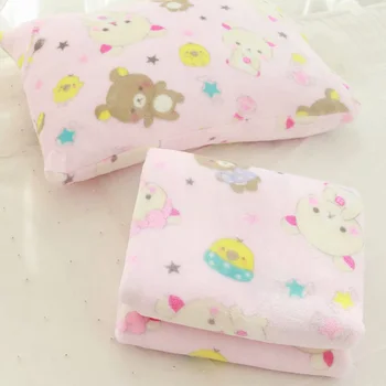 1pc soft pink cartoon lokys, šuo pagalvės užvalkalą padengti pliušinis flanelė antklodė paklode lady romantiška dovana mergina žaislas Nuotrauka 2
