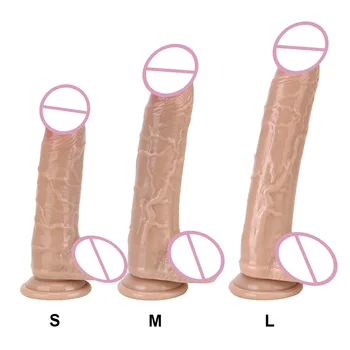 20-26cm Didelis Vibratorių Moterų Makšties Massager Analinis Kaištis Realistiškas Penis Moterų Masturbator Sekso Žaislai Suaugusiems Erotiniai Produktų Parduotuvė