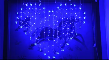 200x150cm Elegantiškas Vestuvių Backdrops Su LED Žibintai Butterfly Vestuvių Dekoravimas Centerpieces Medžio Kristalų 7 Spalvų Nuotrauka 2