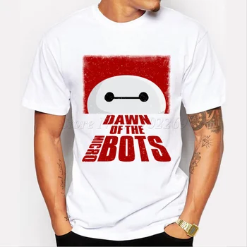 2019 Vyrų Mielas Animacinių filmų Aušros microbots marškinėliai Hipster Viršūnes Vyrų Atspausdintas Trumpas Rankovės Tees