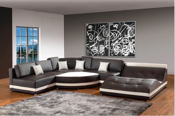 2022 sofos modernos para salė Modernus natūralios odos sofos, Sofos už kambarį, kampe sofaliving kambario baldai Nuotrauka 2
