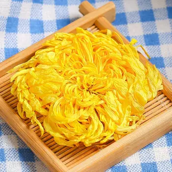 20PCS Geltona Chrizantema Paspaudus Gėlės natūraliai Džiovintų gėlių Už Kinijos Naujųjų Metų Šalis 