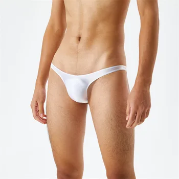 2vnt Mens Thong Kelnaitės T-Atgal Blizgus Varpos Dėklas Slydimo Bikini Underwear Mini Diržas Gėjų Kelnės Sexy Lingerie Kelnaitės Bailys