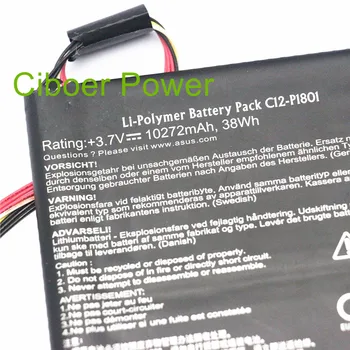 3.7 V 38Wh originalus laptopo baterijos C12-P1801 už P1801 Tablet PC C12-P1801 Nemokamas pristatymas Nuotrauka 2