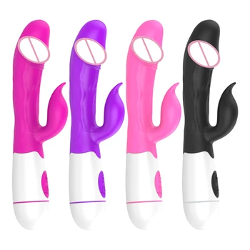 30 Greičio Dvigubos Vibracijos Sekso Žaislai Moterims Makšties Klitorio Massager Moterų Masturbator G Spot Dildo Rabbit Vibratorius Erotiniai
