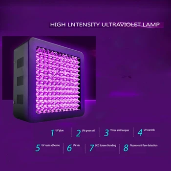 3000W Led UV GELIO Kietinimo Lempa Aukštos Energijos Ultravioletinės Juodos Šviesos Naftos Spausdinimo Mašinos Stiklo Dažų Tapyti Šilko Ekrano 395nm 405nm