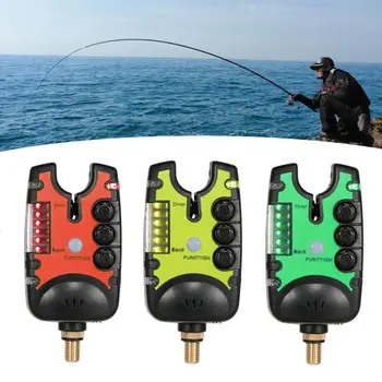 3Pcs Elektronika Žvejybos Signalą, LED Indikatorius, Apšvietimas, Signalizacija Atsparus Vandeniui Skamba Žvejybos Bite, Signalizacija Dieną Naktį Žvejyba Nuotrauka 2