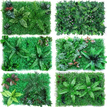 40x60cm Žaliųjų Augalų Vejos Kilimą Sode Sienos Landscap Žalia Plastikiniai Vejos Durų Parduotuvė Fone Dekoro Dirbtinės Sienos