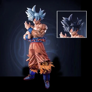 45cm Anime Dragon Ball Z Veiksmų Paveikslas Paveikslas Dukart vadovavo Migatte Nr. Gokui Sūnus Gokas Ultra Instinktas PVC Kolekcijos Modelis Žaislai Nuotrauka 2