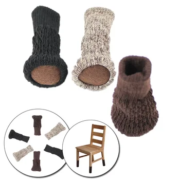 4PCS Megzti Kėdės Koja Padengti neslidžia Stalo Kojos Kėdžių Kojų Baldų Kojų Kojinės Grindų Apsaugos Pagalvėlės Juda Triukšmo Mažinimas
