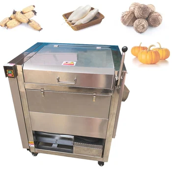 500-1000KG/H bulvių taro valymo, lupimo mašina, nerūdijančio plieno, elektros saldžiųjų bulvių imbieras lupimo mašina