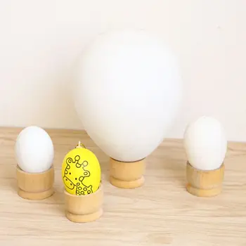 5VNT Velykų Paprasta Unpainted Nešiojamų Virtuvės Įrankis Kiaušinių Taurės Medienos Saugojimo Laikikliai