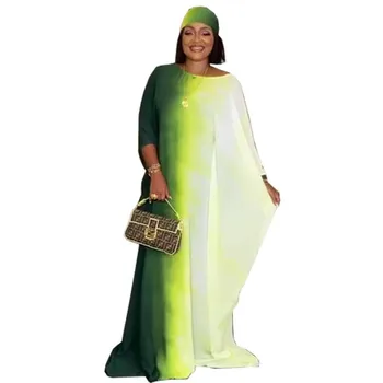 Afrikos Suknelės Moterims 2021 M. Vasaros Afrikos Drabužius Dashiki Boubou Skraiste Afrikinio Femme Abaja Kaftan Suknelė, Hijab Šalikas