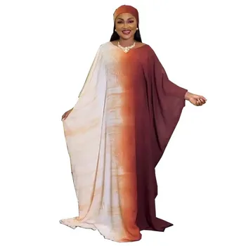 Afrikos Suknelės Moterims 2021 M. Vasaros Afrikos Drabužius Dashiki Boubou Skraiste Afrikinio Femme Abaja Kaftan Suknelė, Hijab Šalikas Nuotrauka 2