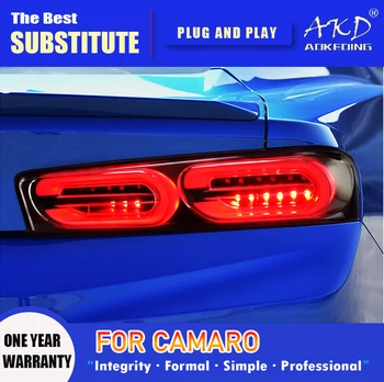 AKD Uodega Lempa Chevrolet Camaro LED Uodegos Šviesos 2016-2019 Camaro Priekiniai Rūko Stabdžių Posūkio Signalo Automobilių Priedai
