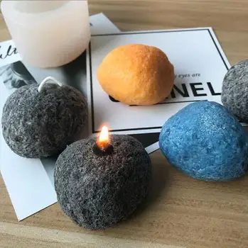 Akmens formos Aromatizuoti Žvakės silikono formos Ins stiliaus aromatas akmens liejimo formos 