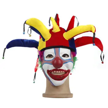 anime skrybėlę Cirko klounas Auguste Spalva bell skrybėlę Tramp Helovinas kamuolys bus juokingas klounas Suaugusiųjų juokingi skrybėlę turkija skrybėlę Unisex cosplay Nuotrauka 2