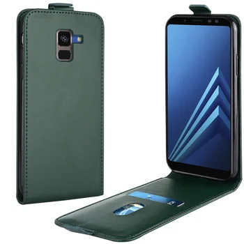 Apversti Aukštyn ir Žemyn, Odinis dėklas, skirtas Samsung Galaxy A7 2015 Atveju SM-A700F Vertikalus Dangtelį Galaxy 7 2015 Atveju Telefono Krepšys