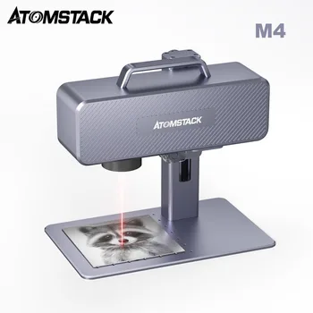 ATOMSTACK M4 Laser Cutting machine Ženklinimo Mašinos, Lazerio Galia 2W Pramonės Darbalaukio Laikomo 2 IN 1 Graverio 70x70mm Graviravimas Plotas