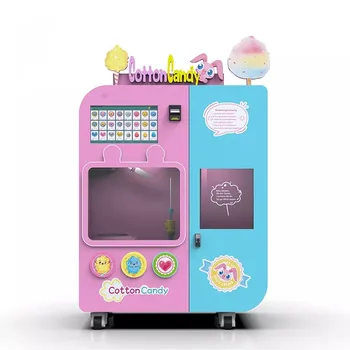 Automatinis Cotton Candy Mašina Prekybos savitarnos Zefyrai Sponge Cotton Candy automatas už Pasakų Siūlas Maker Nuotrauka 2