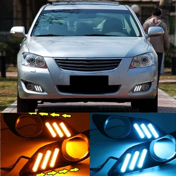 Automobilio LED Dieniniai Žibintai, Rūko Žibintai, Priekinis Bamperis Posūkio Signalo Žibintai Toyota Camry, 2006-2008 m. Nuotrauka 2