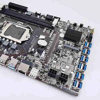 B75 BTC Kasybos Plokštė 12 PCIE Į USB LGA1155 Su G540 CPU+DDR3 4GB 1333Mhz RAM+Aušinimo Ventiliatorius B75 USB ETH Kasyba Nuotrauka 2