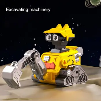 Be šerpetų Ir Paspauskite Eiti Robotas Inžinerijos Automobilio Žaislas Vaikams, Žaislas Automobilis Švietimo Žaislai, Interaktyvus Žaislas