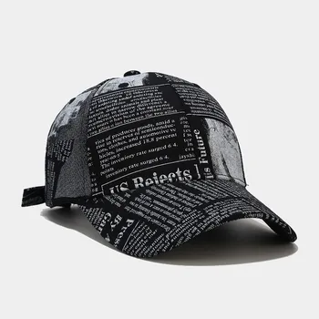 Beisbolo Kepurė Vyrams Medvilnės Laiškas Spausdinti Snapback Streetwear HipHop Sporto Kepurės Unisex Atsitiktinis Saulės Skydelis Sunkvežimio Vairuotojas Hat Retro Kaulų