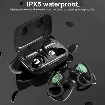 Belaidės Ausinės Mados Super Ilgas Baterijos veikimo laikas IPX5 atsparumas Vandeniui Bluetooth-compatible5.1 Stereo Ausies Kabliuko Ausinių Nuotrauka 2