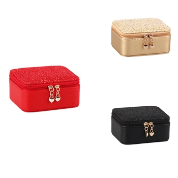 Bestjewelry Langas Rack Storage Box Karoliai PU talpinimo Kelionės Nešiojamų Saugojimo Dėžutė