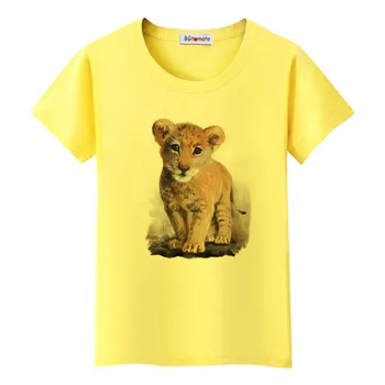 BGtomato Cute little lion puikus t-marškinėliai moterims karšto pardavimo gyvūnų spausdinimo viršūnes geros kokybės minkštas patogus atsitiktinis marškinėliai Nuotrauka 2