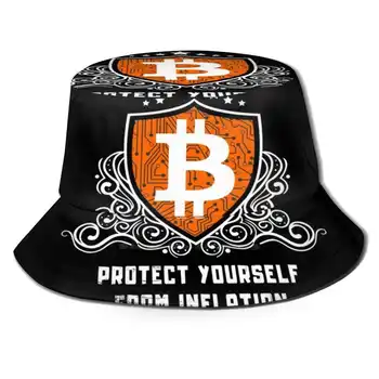 Bitcoin Apsaugoti Nuo Infliacijos Unisex Vasaros Lauko Apsaugos Nuo Saulės, Skrybėlę Bžūp Bitcoin Bitcoin Shield Blockchain Kriptografijos