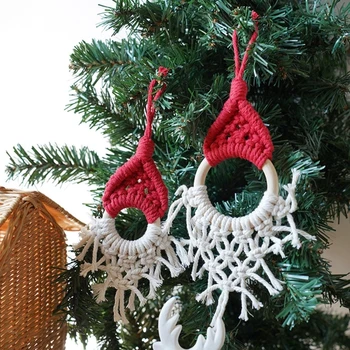 Bohemija, Kalėdų Medis, Gobelenas Kutas Pakabukas Žavesio Ornamentu Kalėdų Šalis Fone, Dekoracijos B03E