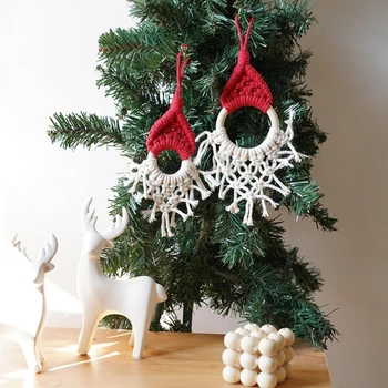 Bohemija, Kalėdų Medis, Gobelenas Kutas Pakabukas Žavesio Ornamentu Kalėdų Šalis Fone, Dekoracijos B03E Nuotrauka 2