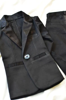 D01-P552 rankų darbo Lėlės drabužius 1/4 1/3 dėdė MSD SSDF SD lėlės Priedai juoda spalva vyrų kostiumas elite tipas Nuotrauka 2