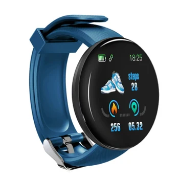 D18 Smart Laikrodžiai Kraujo Spaudimas, Širdies ritmo Monitoringo Blutooth-suderinama Smartwatch Sport Tracker Pedometer 5 Spalvos Pasirinktinai Nuotrauka 2