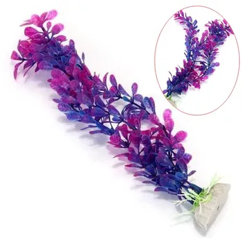 Dirbtinės Plastikinės Augalų Violetinės Žolės Žuvų Bakas Akvariumas Ornamentas, Papuošimas Kraštovaizdžio