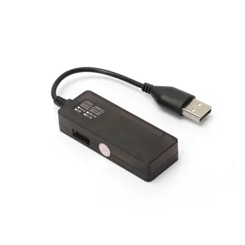 DIYFIX Naujas USB Detektoriaus Srovės ir Įtampos Testeris Dual Uostuose, mobiliojo Telefono, Tablet Galios Banko Įkroviklis, Testeris, Matuoklis Nuotrauka 2