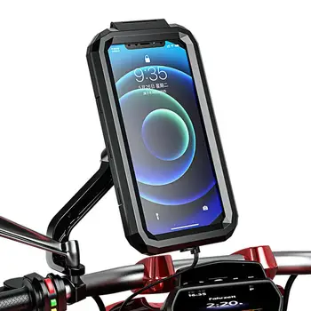 Dviračių Telefono Laikiklis, atsparus smūgiams 360° Universalus GPS Nuoma Telefono Turėtojas MTB Road Bike, Motociklų Vandeniui Telefono dėklas Laikiklis
